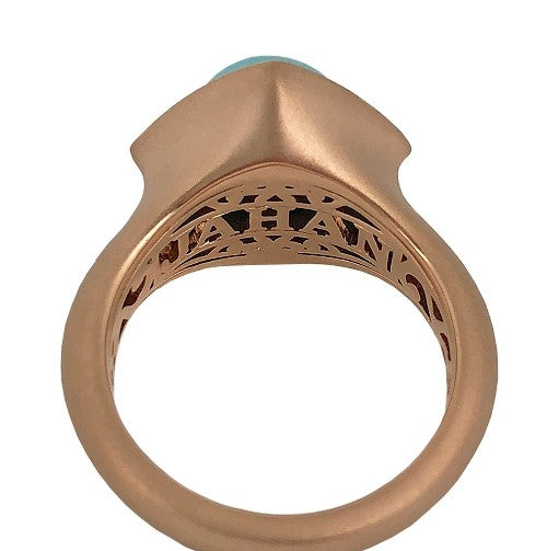 18k rose gold Sleeping Beauty Turquoise ring