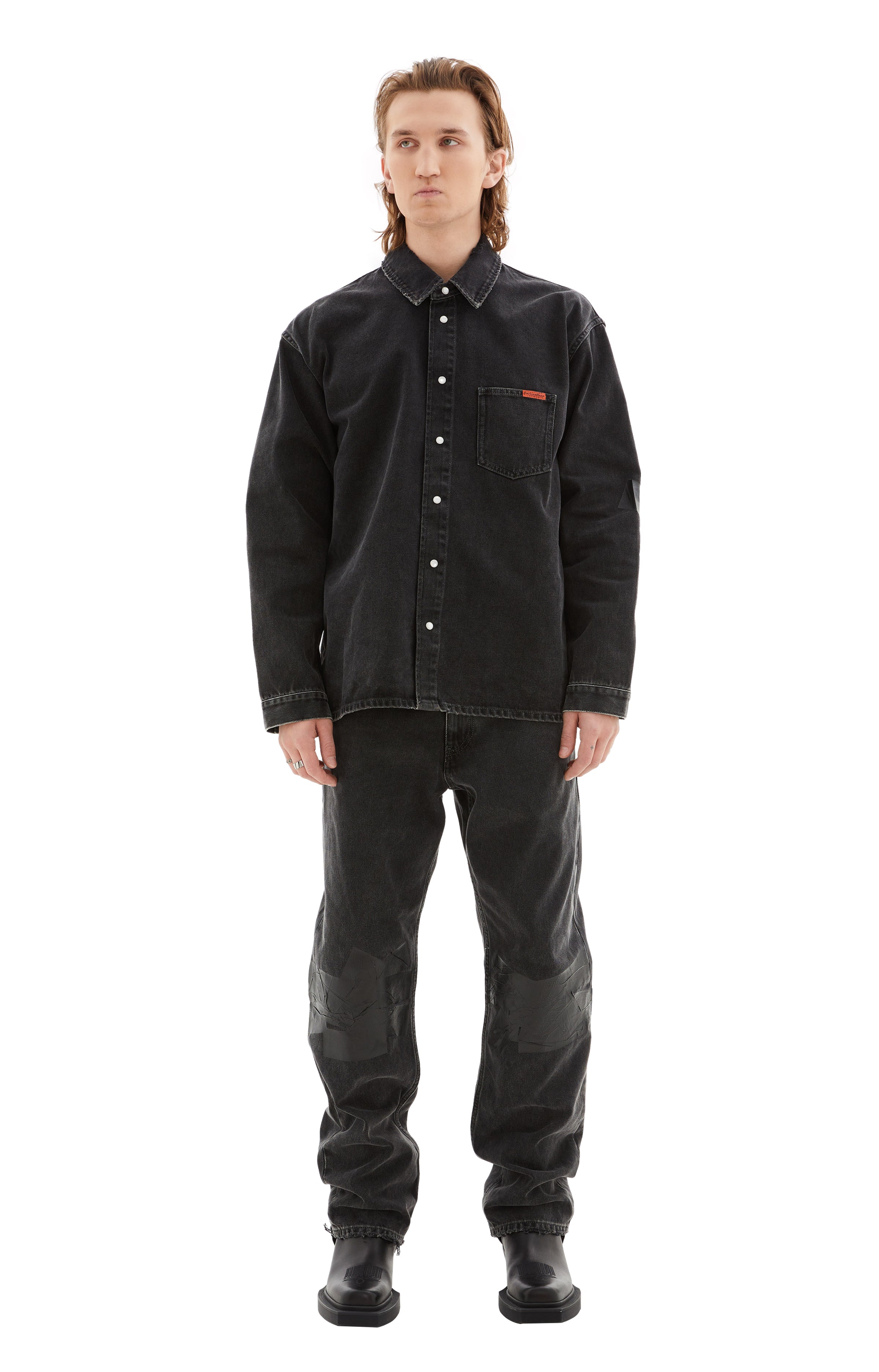 Denim Overshirt (Black Wash/Gaffer Tape)