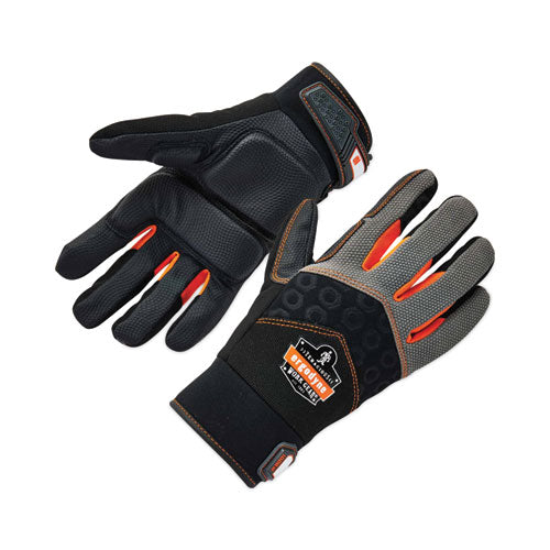 Ergodyne Proflex 9001 Full-finger Impact Gloves Black Large Pair