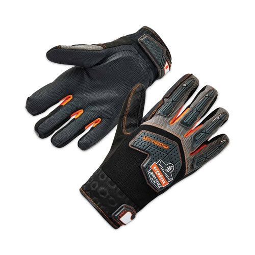 Ergodyne Proflex 9015f(x) Certified Anti-vibration Gloves And Dorsal Protection Black Large Pair