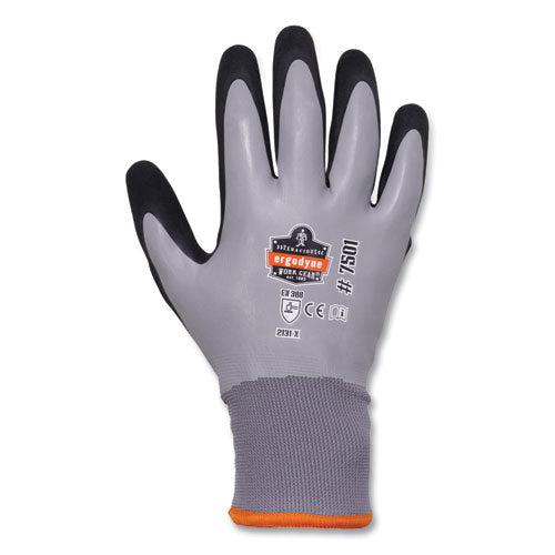 Ergodyne Proflex 7501 Coated Waterproof Winter Gloves Gray X-large Pair