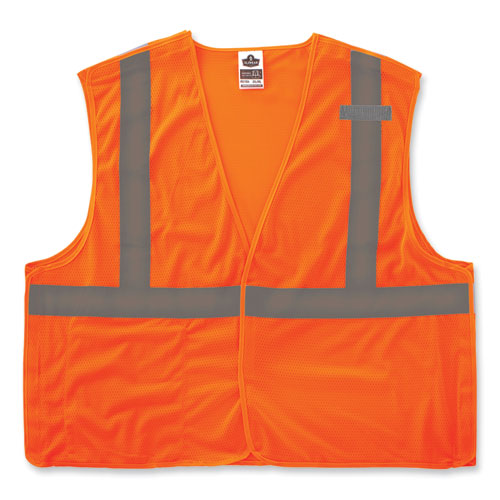 Ergodyne Glowear 8215ba-s Single Size Class 2 Economy Breakaway Mesh Vest Polyester 2x-large Orange