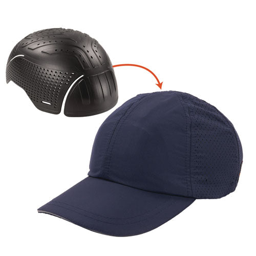 Ergodyne Skullerz 8947 Lightweight Baseball Hat And Bump Cap Insert X-large/2x-large Navy