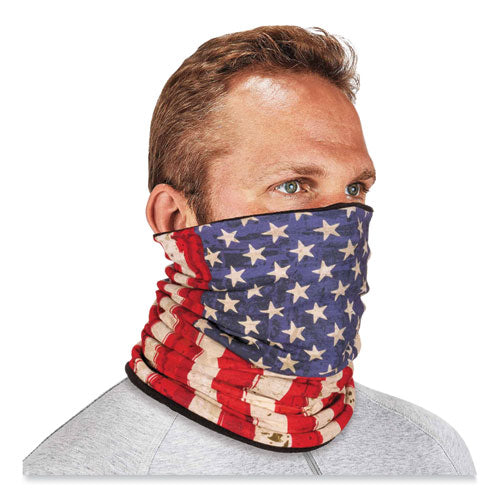 Ergodyne N-ferno 6491 Reversible Thermal Fleece + Poly Multi-band One Size Fits Most American Flag