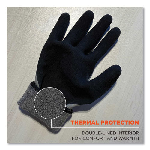 Ergodyne Proflex 7501 Coated Waterproof Winter Gloves Gray Small Pair