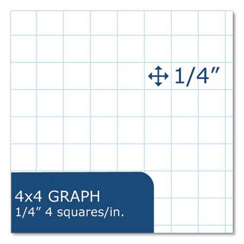 Roaring Spring Graph Filler Paper 3-hole 8.5x11 Quadrille: 4 Sq/in 80 Sheets/pack 24 Packs/Case