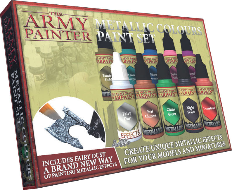 The Army Painter Warpaints: Metallics Colours Paint Set (10 colors)