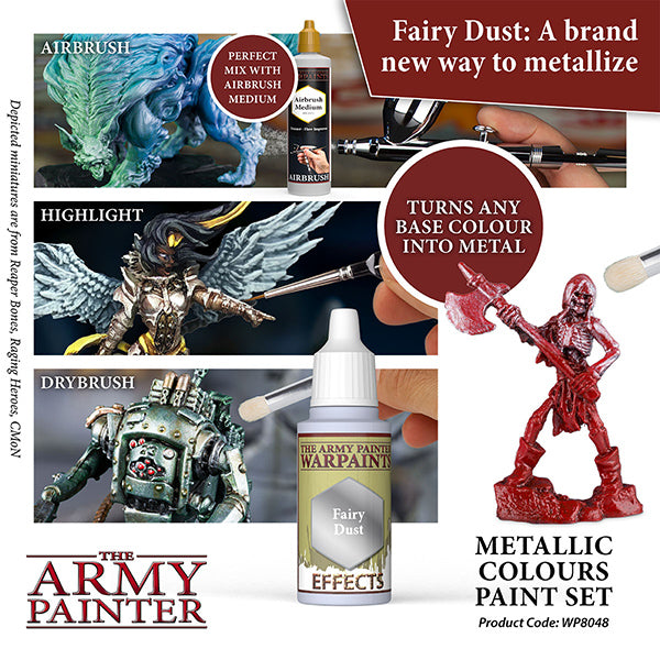 The Army Painter Warpaints: Metallics Colours Paint Set (10 colors)