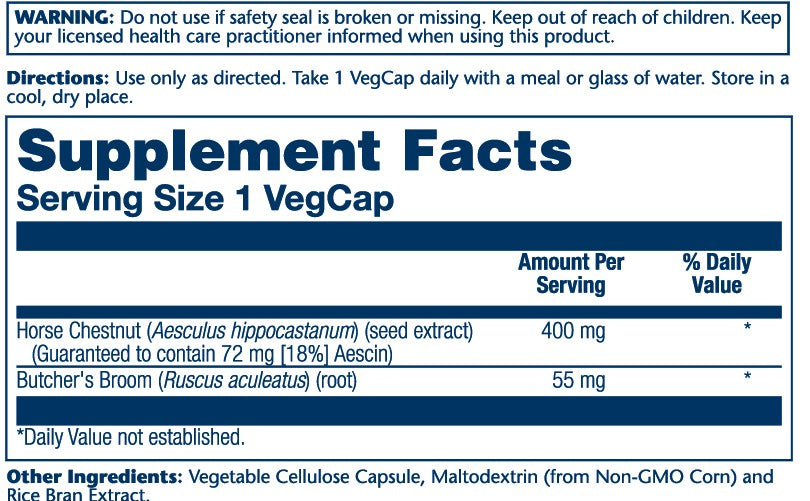 Horse Chestnut Seed Extract 400mg