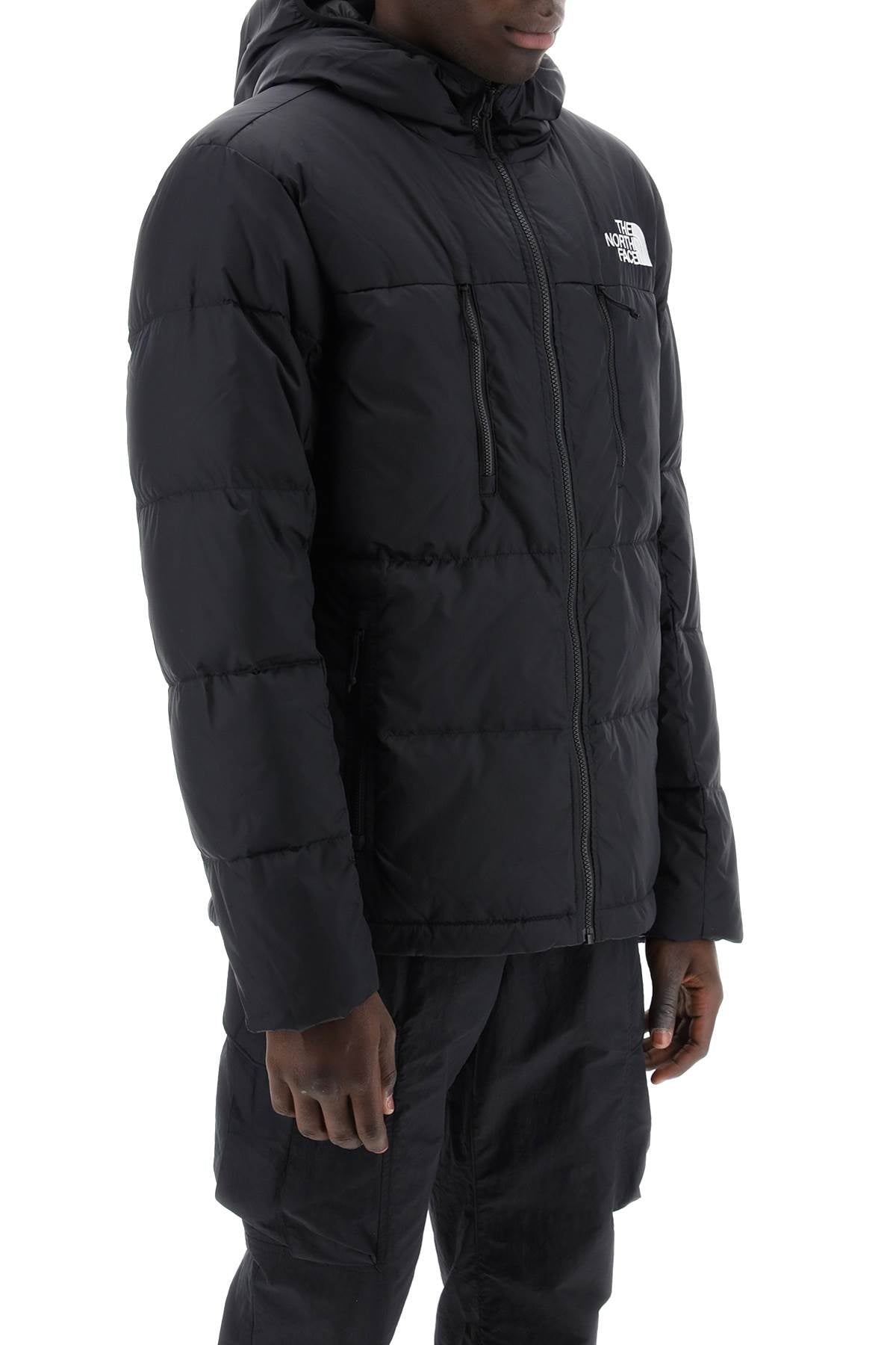 The north face himalayan short hooded down jacket