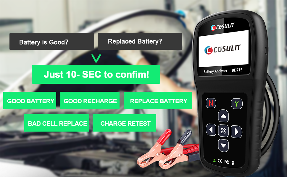 CGSULIT BD715 check battery conditions