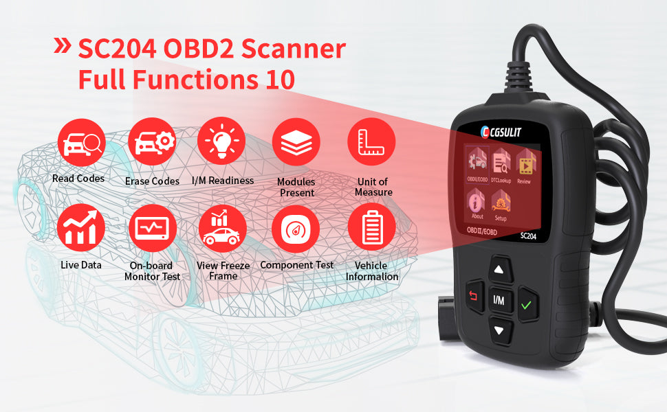 CGSULIT SC204 Full OBDII functions