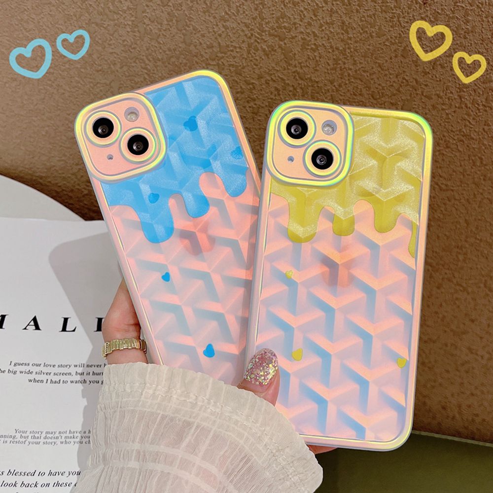 Colorful Gradient Soft Silicone Shockproof Phone Case For iPhone