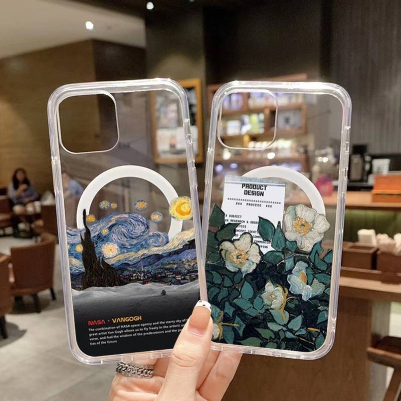 Fashion and famous paintings Phone Case For iPhone Magnetic MagSafe Cover
