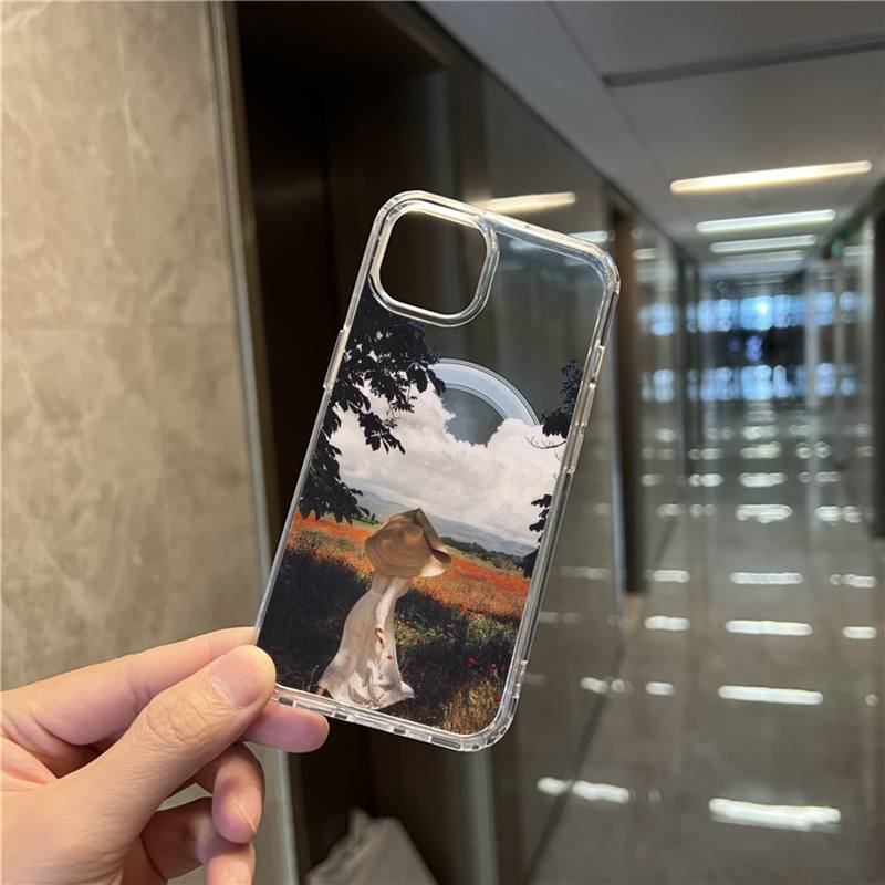 Fashion and famous paintings Phone Case For iPhone Magnetic MagSafe Cover