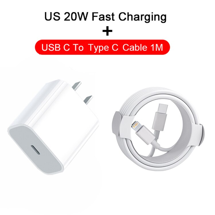 For Apple Original 20W Fast Charger for IPhone Fast Charge Cable