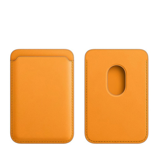For Magsafe Leather Wallet Case For APPLE iPhone Cover Accessories