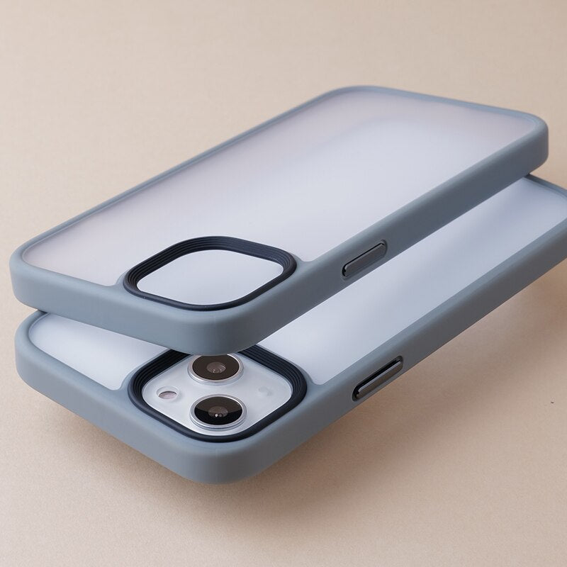 Soft Silicone Shockproof Bumper Case For iPhone Translucent Cover  Matte Funda Shell