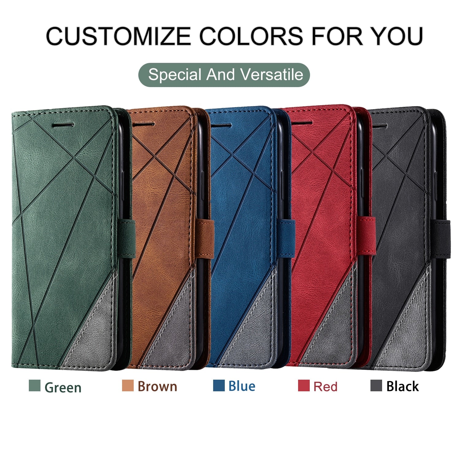 Wallet Flip Leather Shockproof Phone Case For iPhone