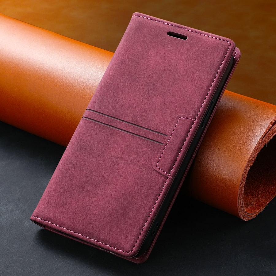 Wallet Leather Case For Samsung Galaxy S22 Ultra S21 Plus