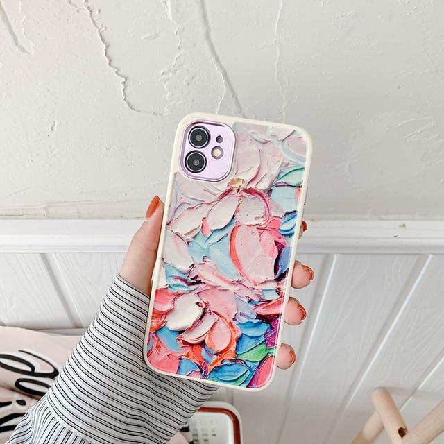 3D Effect Oil Painting iPhone Case