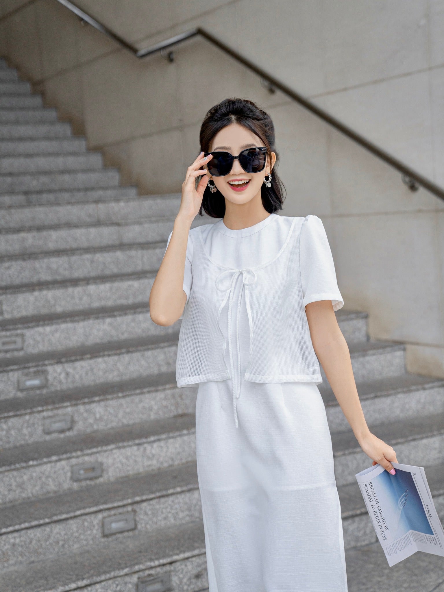 Solar Pure White Jumpsuit Dress - Gu Fashion | Vietnam Fashion Store