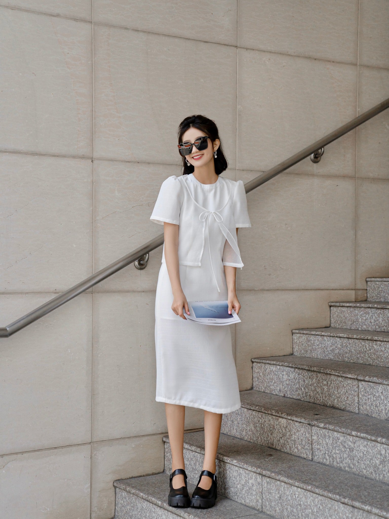 Solar Pure White Jumpsuit Dress - Gu Fashion | Vietnam Fashion Store