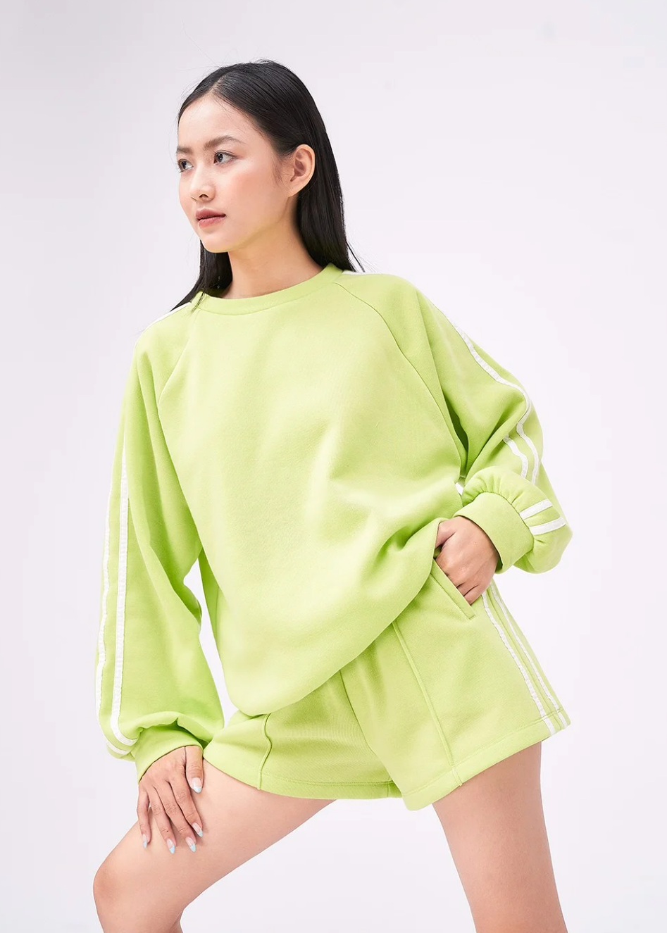 Dottie Green Cotton Short Q0236 - Gu Fashion | Vietnam Fashion Store