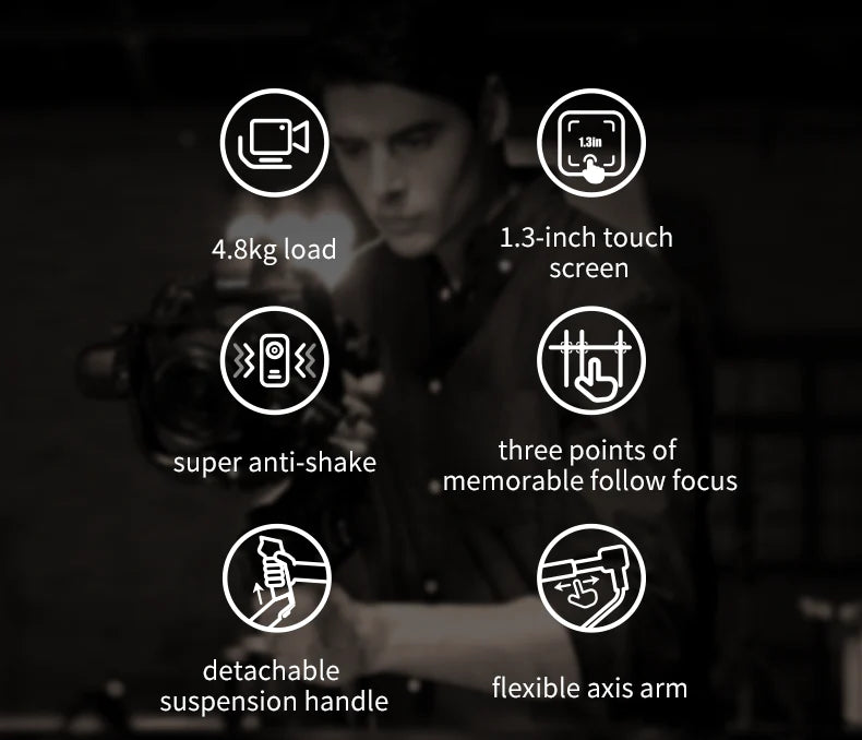 Feiyu Scorp Pro Detachable 3-Axis Professional Gimbal Stabilizer for Cinema DSLR Mirrorless Camera18