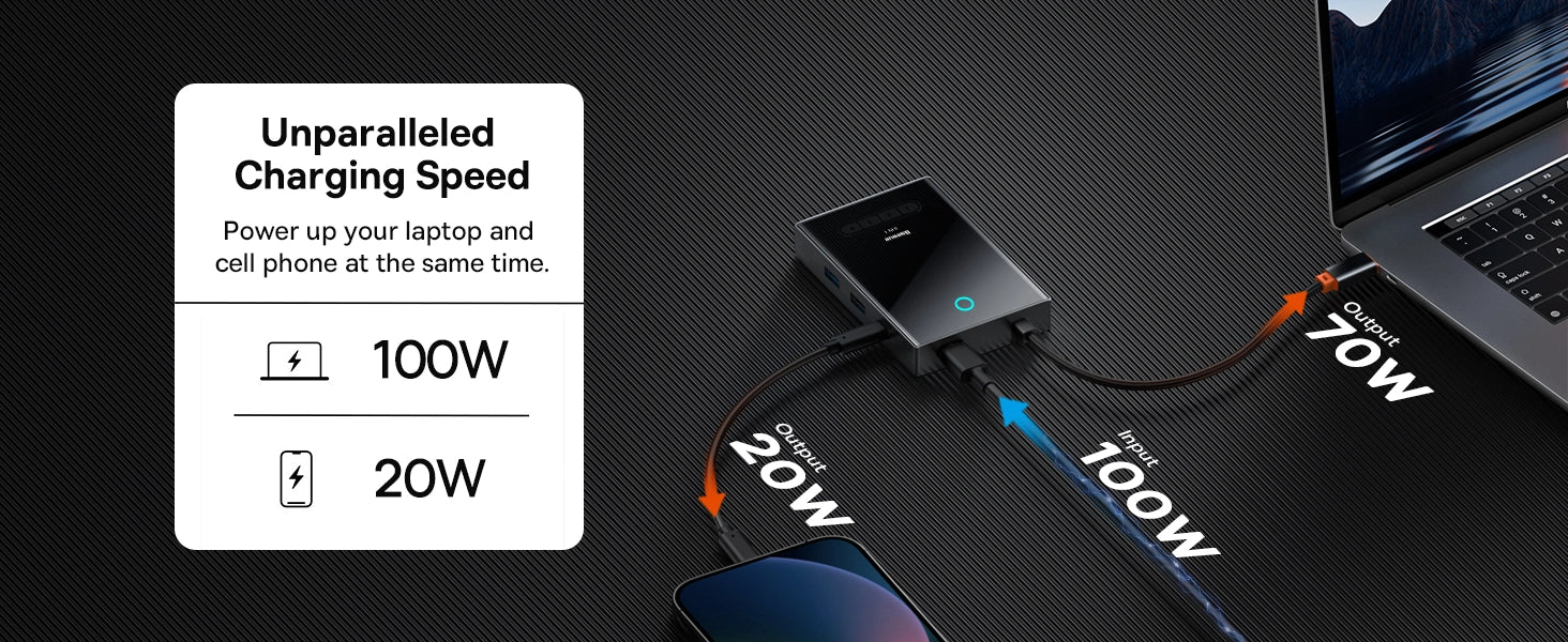 Baseus PioneerJoy 8 Port Four Screen Type C HUB Adapter Price in Pakistan | FonePro