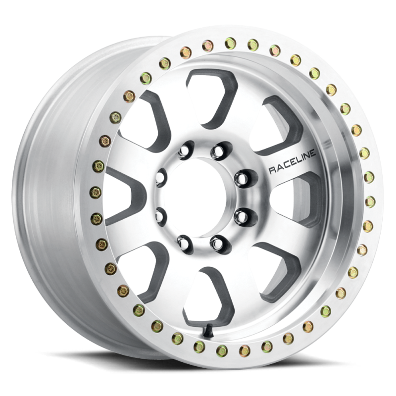 Raceline RT260M Avenger 20x10in / 8x165.1 BP / -25mm Offset / 130.81mm Bore- Machined Beadlock Wheel - Raceline - RT260M-201080-25