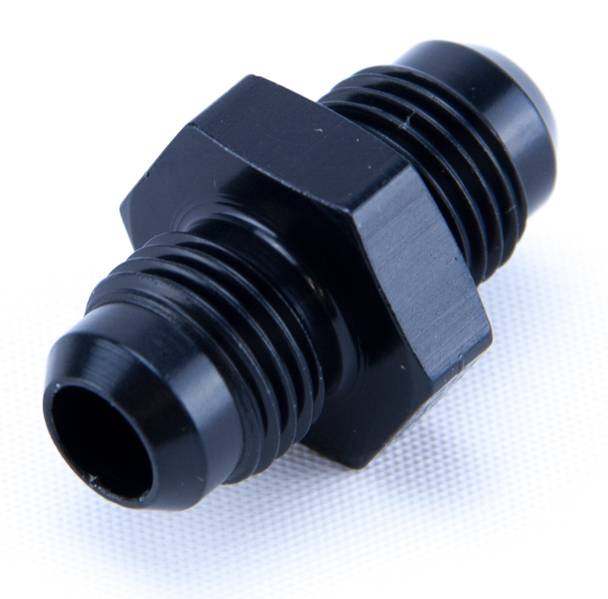 6AN x 6AN Union Straight Fitting Male/Male Black Aluminum Nitrous Outlet - Nitrous Outlet - 00-01602