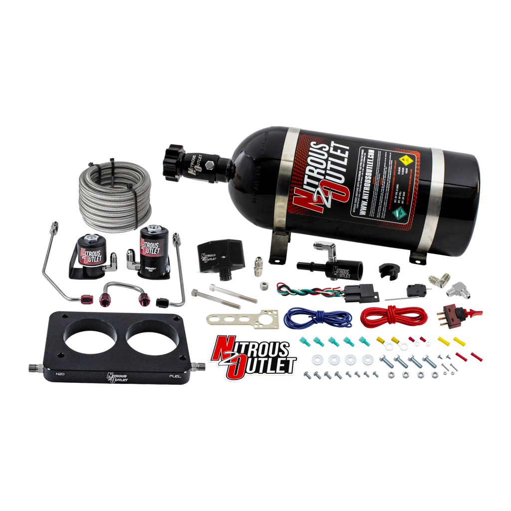 05-10 4.6L 3V Mustang GT Hard-line Plate System Gas/E85 5-55psi 50-200 HP No Bottle Nitrous Outlet - Nitrous Outlet - 00-10143-00