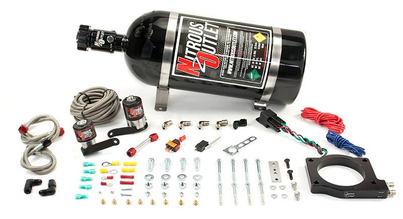 Cadillac 09-14 CTS-V2 90mm Plate System Gas/E85 5-55psi 50-200 HP 12lb Bottle Nitrous Outlet - Nitrous Outlet - 00-10175-12