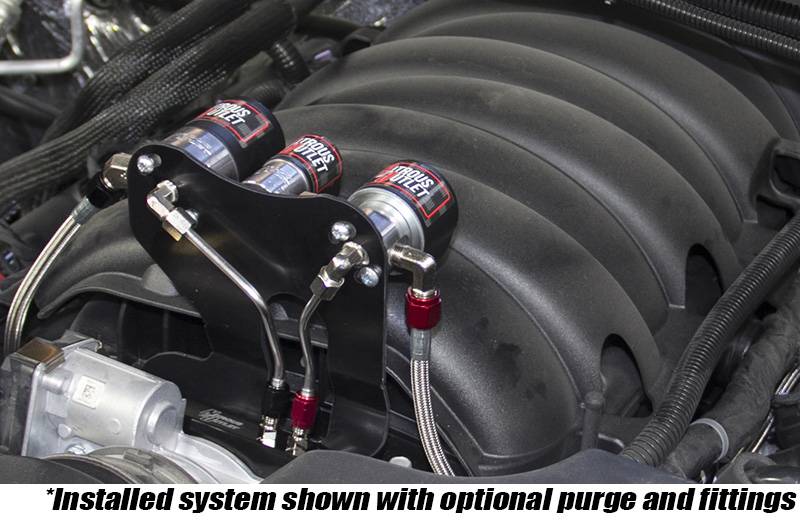 GM 14-19 5.3L/L83 Truck 83mm Hard-line Plate System Gas/E85 5-55psi 50-200 HP 15lb Bottle Nitrous Outlet - Nitrous Outlet - 00-10177-15