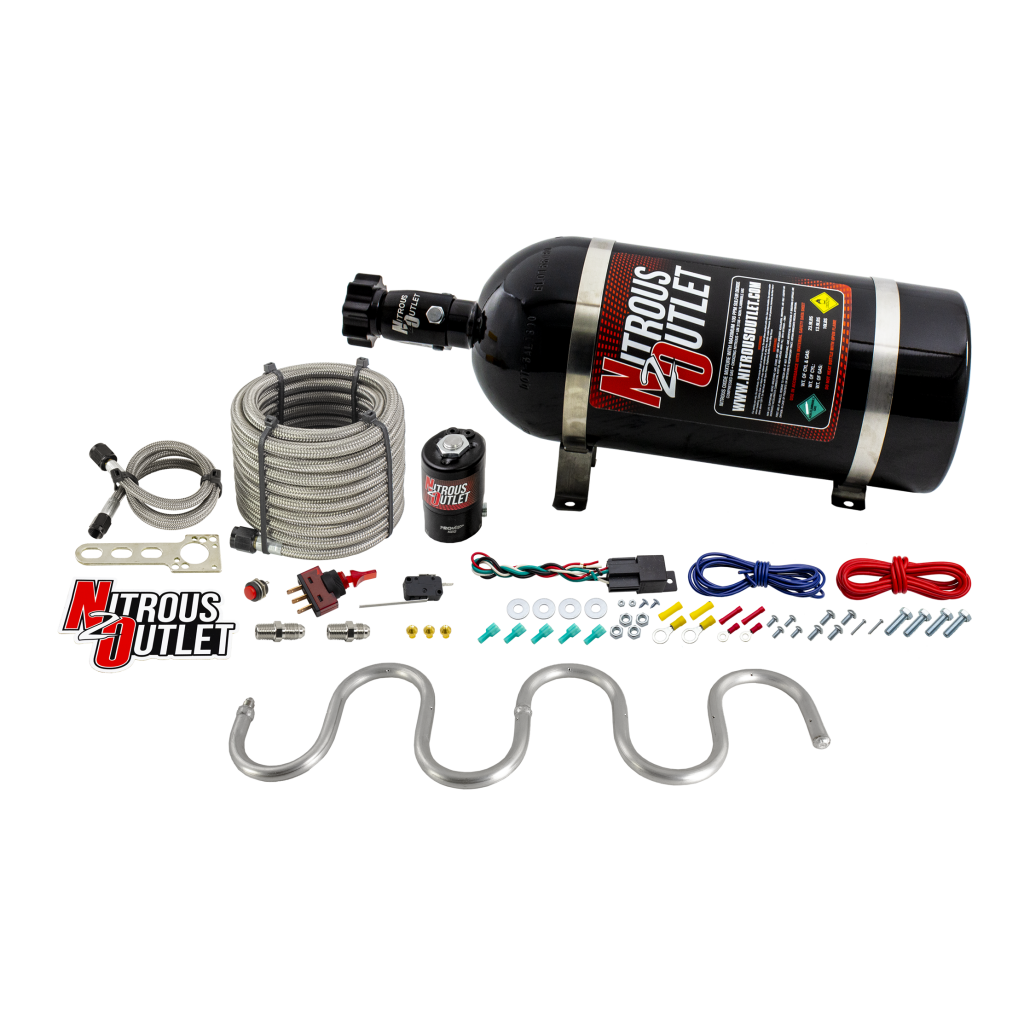 Intercooler Chiller System 19x5 Inch Snake Style No Bottle Nitrous Outlet - Nitrous Outlet - 00-10300-00