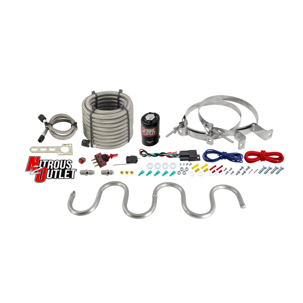 Intercooler Chiller System 19x5 Inch Snake Style 10 LB Bottle Nitrous Outlet - Nitrous Outlet - 00-10300-10