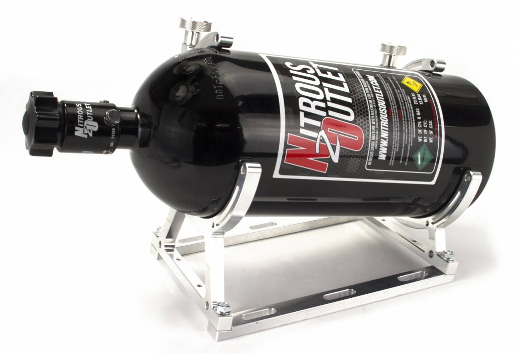 Single Billet Horizontal Mount Bottle Bracket 10lb/15lb Nitrous Outlet - Nitrous Outlet - 00-32011