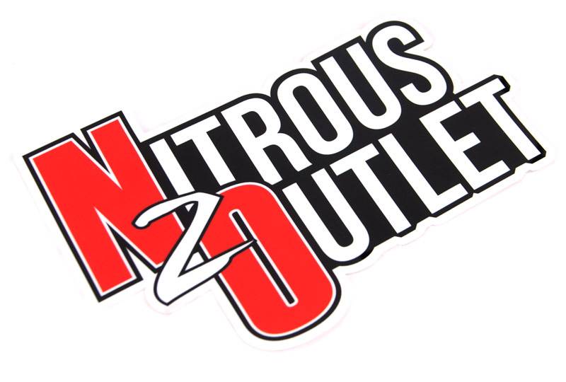 Nitrous Outlet Promotional Sticker Die Cut Red/White/Black Outline 6 X 4 Inch Nitrous Outlet - Nitrous Outlet - 00-57010