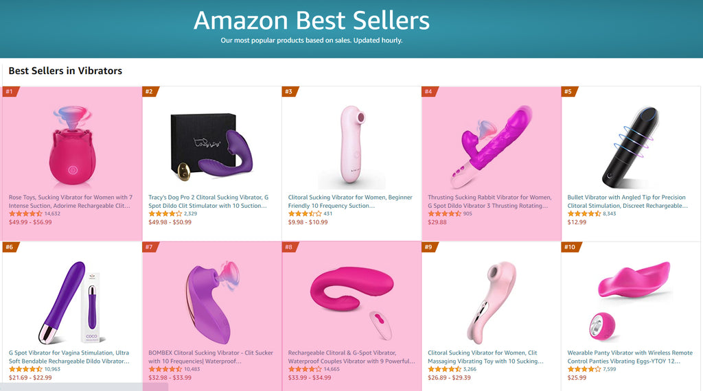 Amazon Best Seller of Vibrators 20210820