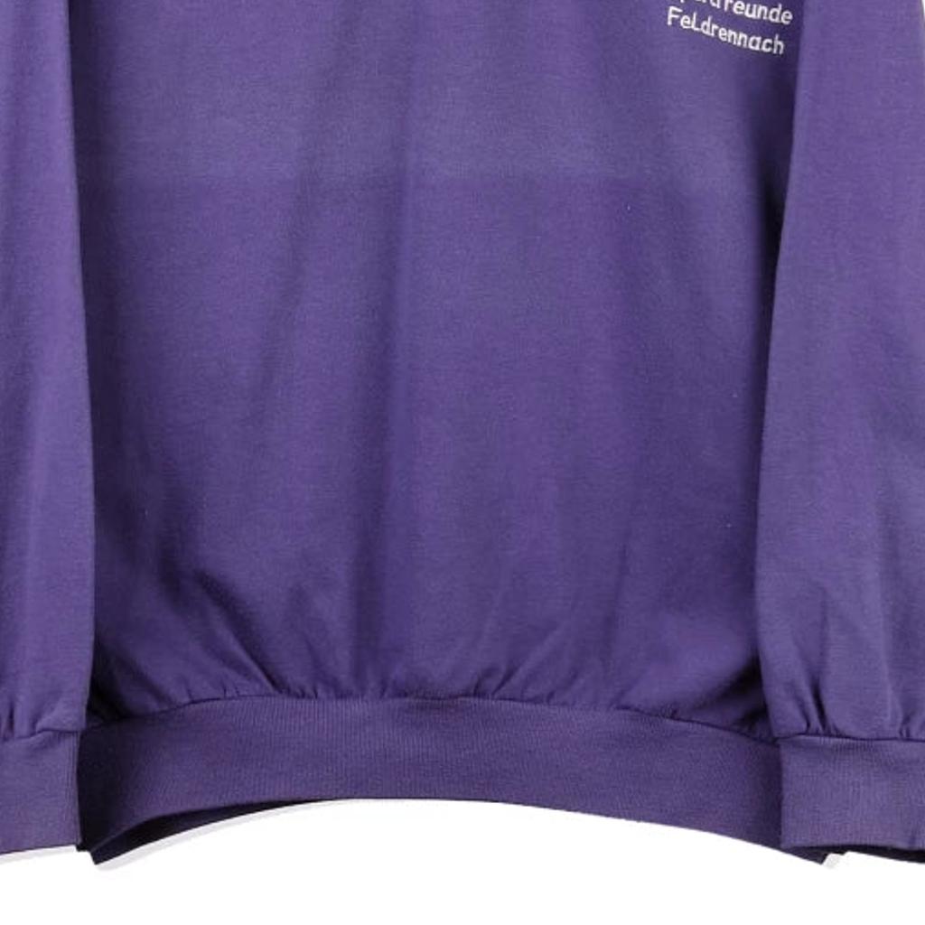 Adidas 1/4 Zip - 2XL Purple Cotton Blend