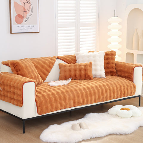 fur sofa cover