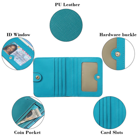 PU Leather Card Holder Wallet Coin Purse For Women