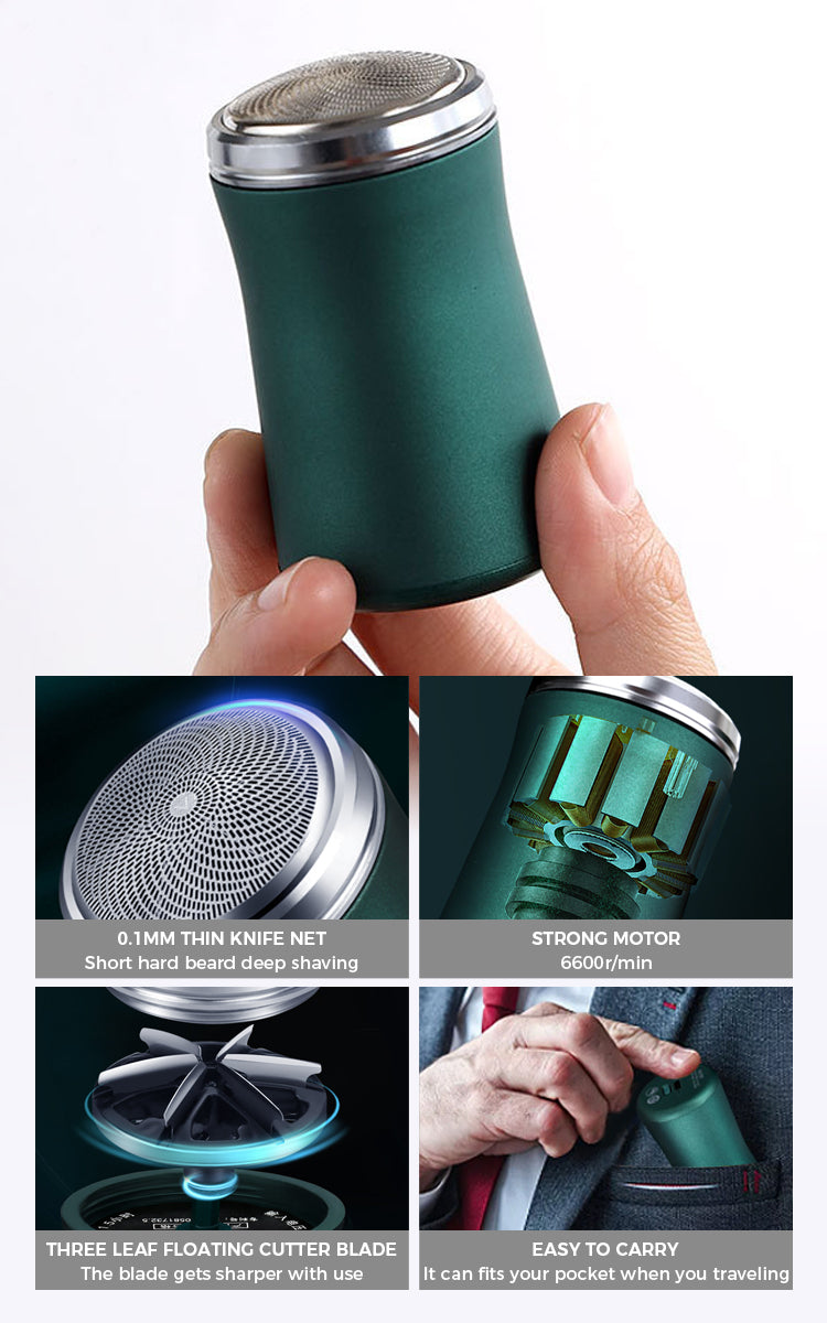 Pocket Size Washable Electric Razor – Peachloft