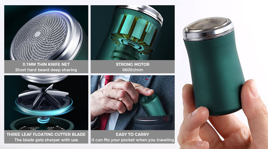 Pocket Size Washable Electric Razor – Peachloft