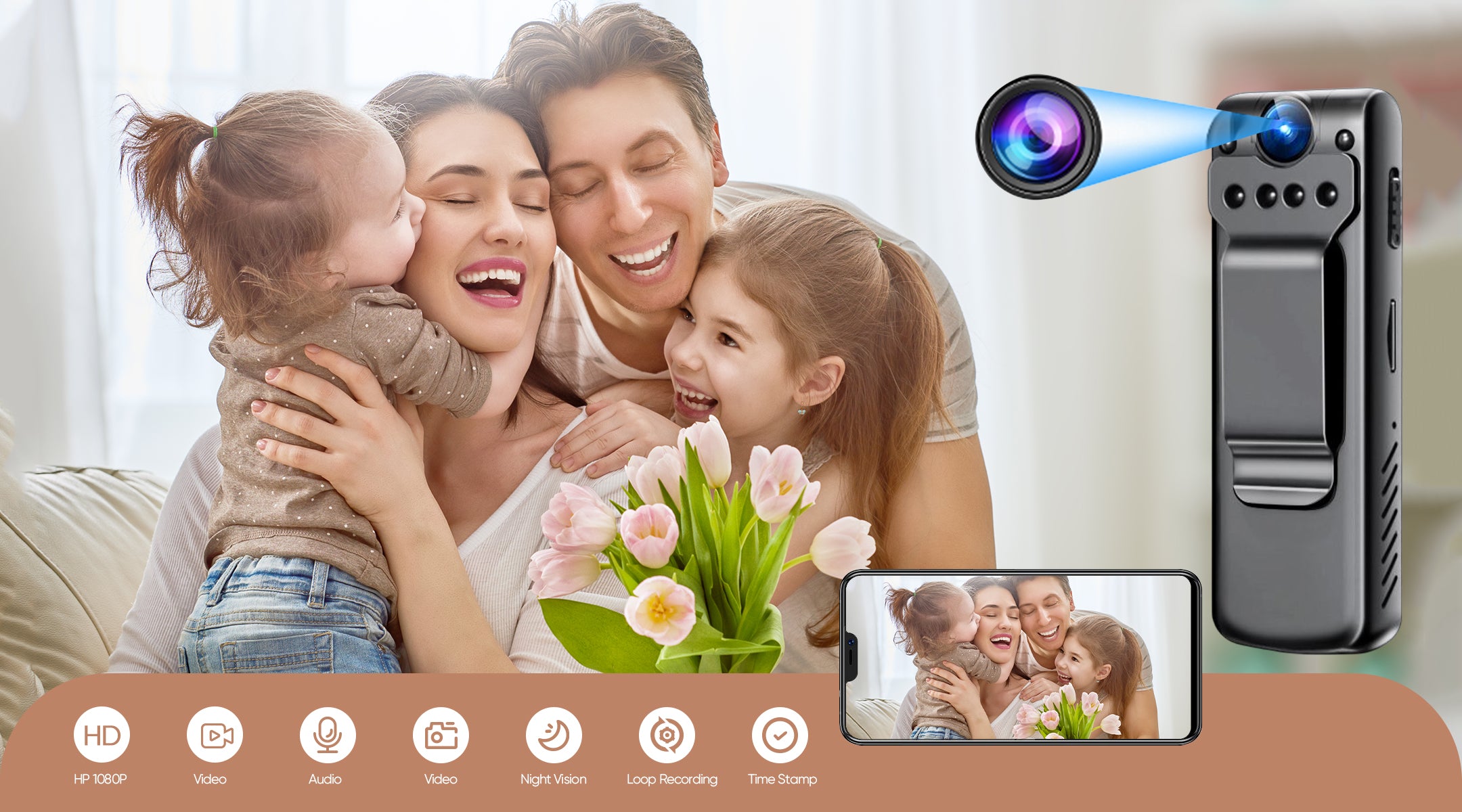 Portable Video Recorder Device Peachloft