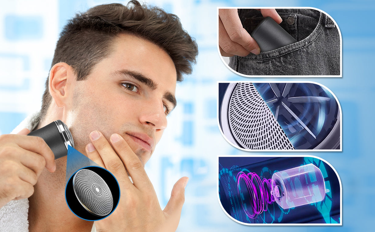 Pocket Size Washable Electric Razor – Peachloft