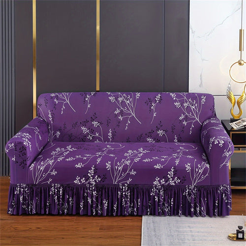 Protective Purple Sofa Slipcover