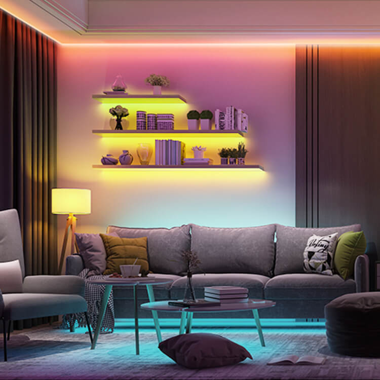 a couch with a table and chairs