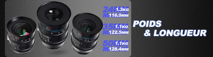 Objectifs ciné plein format SIRUI Jupiter 24mm35mm50mm28-85mm Monture PL et EF